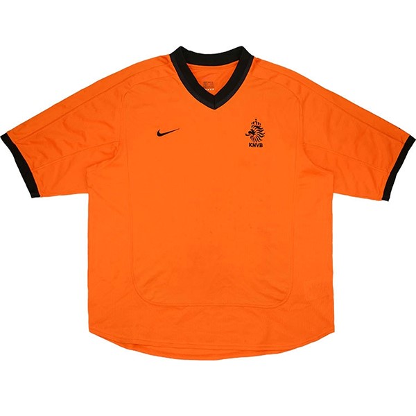 Heimtrikot Thailand Niederlande Retro 2000 Orange Günstige Fußballtrikots